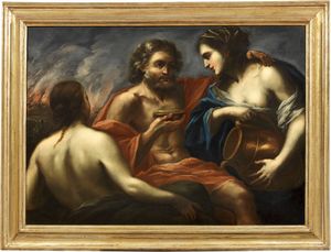 Scuola Italia settentrionale del XVIII secolo - Lot e le figlie