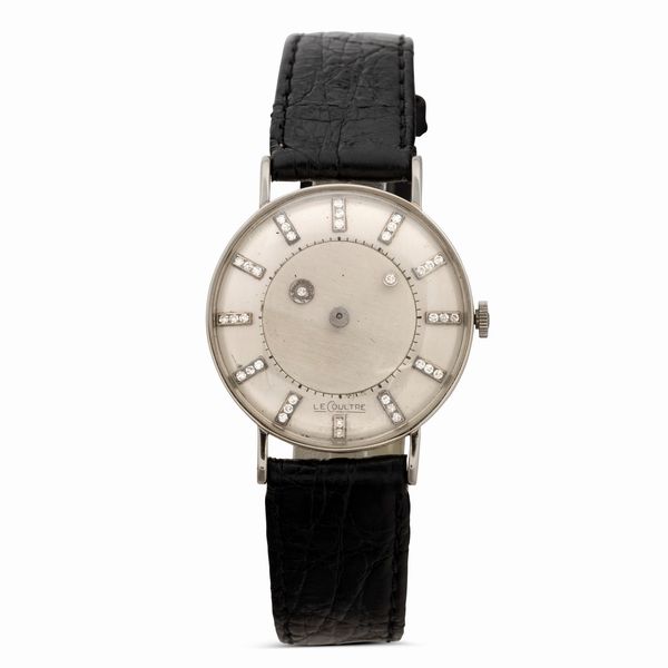 LeCoultre : Misterioso in oro bianco 18k, carica manuale quadrante Argent� con brillanti, 33 mm  - Asta Watches - Associazione Nazionale - Case d'Asta italiane