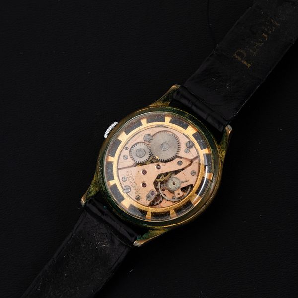Modina : Orologio in metallo cromato solo tempo carica manuale, quadrante guilloch� indici applicati, 36 mm  - Asta Watches - Associazione Nazionale - Case d'Asta italiane