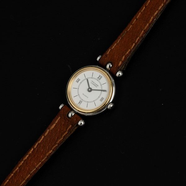 Van Cleef & Arpels : Lady in acciaio e oro al quarzo, quadrante bianco numeri Romani, 22 mm  - Asta Watches - Associazione Nazionale - Case d'Asta italiane