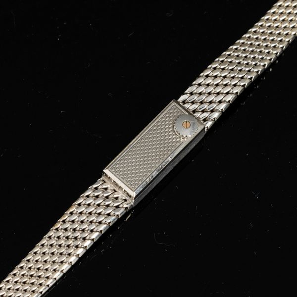 OMEGA : Lady Duoplan in oro bianco 18k carica manuale, quadrante Argent�, 21x9 mm  - Asta Watches - Associazione Nazionale - Case d'Asta italiane