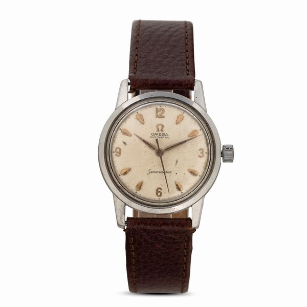 OMEGA : Seamaster in acciaio carica manuale, quadrante Argent� con indici applicati, 33 mm  - Asta Watches - Associazione Nazionale - Case d'Asta italiane