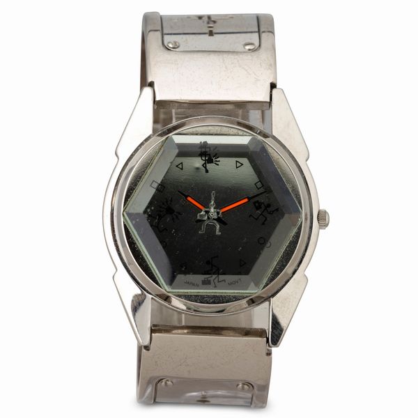 ALEXANDER : Orologio al quarzo di forma con bracciale rigido e vetro esagonale, 34 mm  - Asta Watches - Associazione Nazionale - Case d'Asta italiane