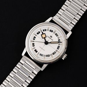 LORENZ : Orologio solo tempo in acciaio carica manuale con bracciale in acciaio, 34,5 mm  - Asta Watches - Associazione Nazionale - Case d'Asta italiane