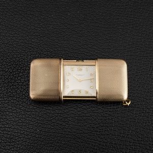MOVADO : Ermeto Hausmann in oro 9k, carica manuale, quadrante Argent� con numeri applicati e astuccio originale 29x24 mm  - Asta Watches - Associazione Nazionale - Case d'Asta italiane