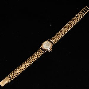 LONGINES : Lady in oro giallo 18k carica manuale, bracciale di produzione nazionale 18 mm  - Asta Watches - Associazione Nazionale - Case d'Asta italiane