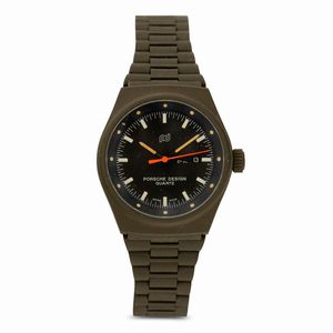 Orfina - Porsche Design in titanio verde opaco al quarzo, con indicazione di giorno in ottimo stato di conservazione, 30 mm