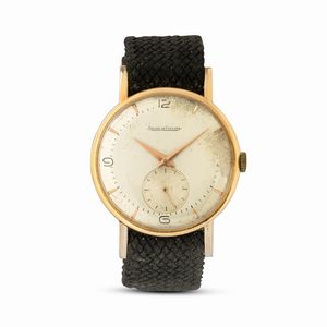 Jaeger-LeCoultre - Solo tempo carica manuale in oro giallo 18k, quadrante Argent� e piccoli secondi ad ore sei, 35 mm