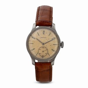 LONGINES - Calatrava solo tempo carica manuale in acciaio, quadrante Argent� piccoli secondi, 32 mm