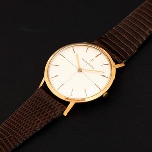 Jaeger-LeCoultre : Solo tempo in oro giallo 18k, carica manuale extrapiatto, quadrante Argent�, 34 mm  - Asta Watches - Associazione Nazionale - Case d'Asta italiane