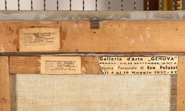 Peluzzi Eso : Aratura  - Asta Dipinti del XIX e XX secolo - Associazione Nazionale - Case d'Asta italiane