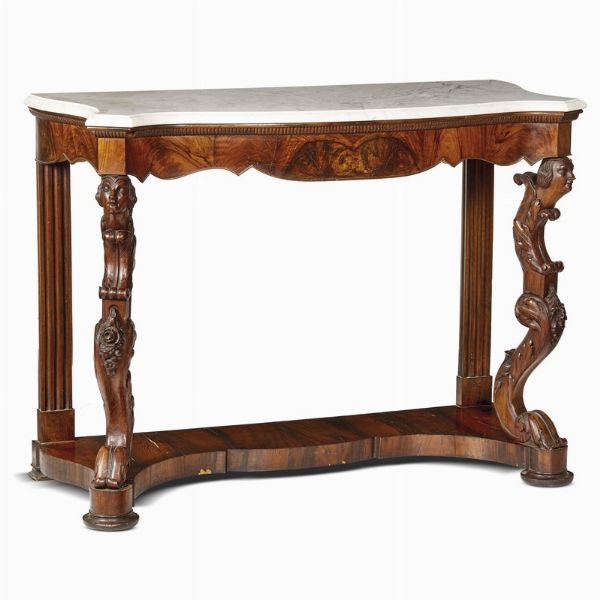 COPPIA DI CONSOLE, TOSCANA, SECONDA MET&Agrave; SECOLO XIX  - Asta INTERNATIONAL FINE ART - Associazione Nazionale - Case d'Asta italiane