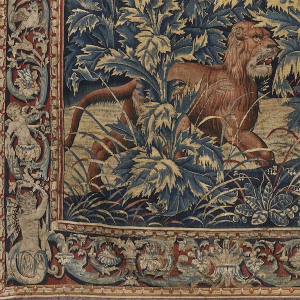 RARO ARAZZO, MANIFATTURA BRABANT, BRUXELLES, SECONDA MET� SECOLO XVI  - Asta INTERNATIONAL FINE ART - Associazione Nazionale - Case d'Asta italiane