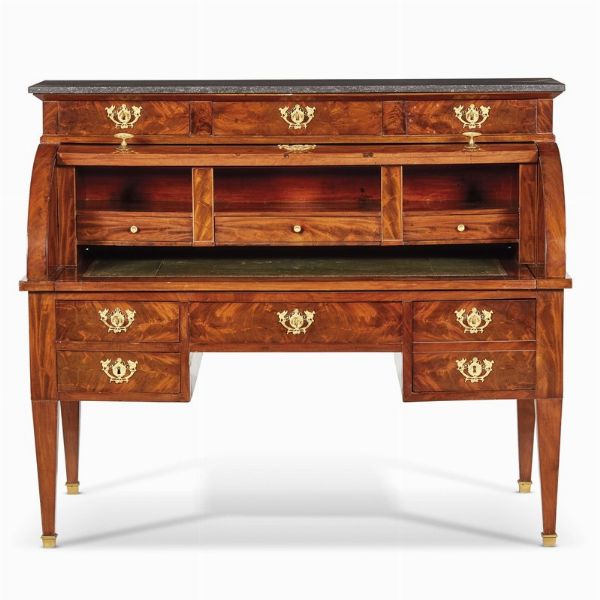 SCRIVANIA A RULLO, FRANCIA, PRIMA MET� SECOLO XIX  - Asta INTERNATIONAL FINE ART - Associazione Nazionale - Case d'Asta italiane