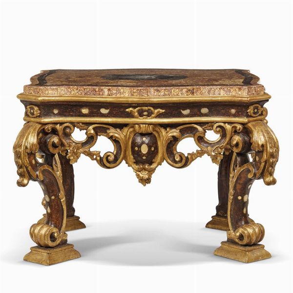 TAVOLO DA CENTRO, VENEZIA, INIZI SECOLO XVIII  - Asta INTERNATIONAL FINE ART - Associazione Nazionale - Case d'Asta italiane