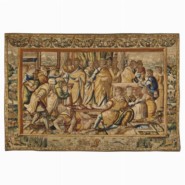 ARAZZO, FIANDRE, PROBABILMENTE BRUXELLES O OUDENAARDE, 1600-1630  - Asta INTERNATIONAL FINE ART - Associazione Nazionale - Case d'Asta italiane