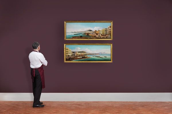 Scuola napoletana, secolo XIX  - Asta INTERNATIONAL FINE ART - Associazione Nazionale - Case d'Asta italiane