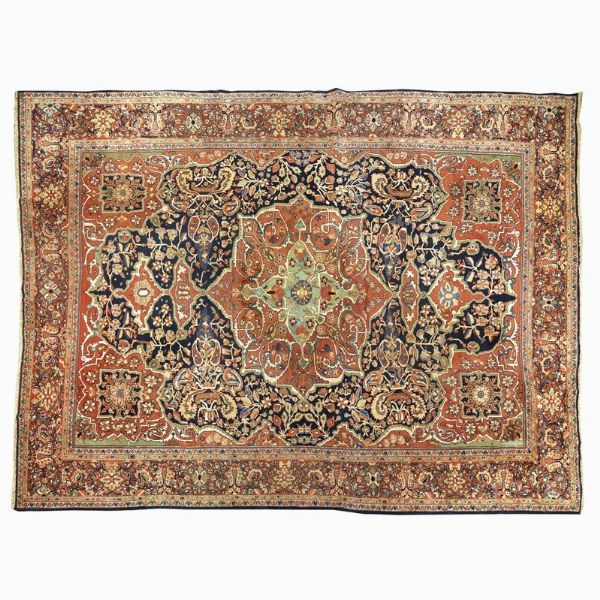 TAPPETO SAROUK MAHAL, PERSIA, MET&Agrave; SECOLO XIX  - Asta INTERNATIONAL FINE ART - Associazione Nazionale - Case d'Asta italiane