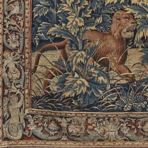 RARO ARAZZO, MANIFATTURA BRABANT, BRUXELLES, SECONDA MET� SECOLO XVI  - Asta INTERNATIONAL FINE ART - Associazione Nazionale - Case d'Asta italiane