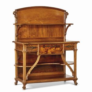 CREDENZA ETAG�RE, �MILE GALL�, FRANCIA 1900 CIRCA  - Asta INTERNATIONAL FINE ART - Associazione Nazionale - Case d'Asta italiane
