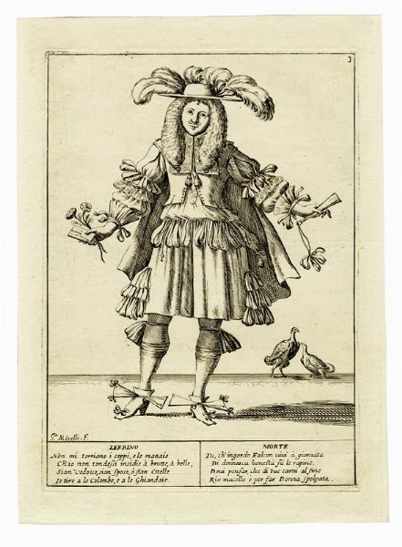 GIUSEPPE MARIA MITELLI : Quindici tavole da Le ventiquattr'hore dell'humana felicit.  - Asta Arte Antica [Parte I] - Associazione Nazionale - Case d'Asta italiane