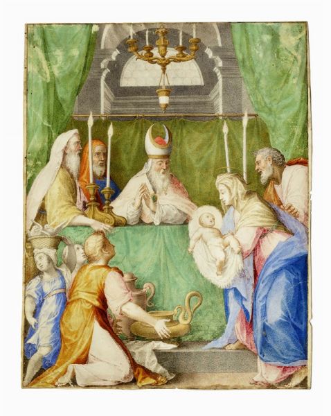 Presentazione di Ges bambino al tempio.  - Asta Arte Antica [Parte I] - Associazione Nazionale - Case d'Asta italiane