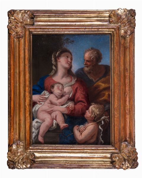 La Vergine che allatta con San Giuseppe e San Giovannino  - Asta Arte Antica [Parte I] - Associazione Nazionale - Case d'Asta italiane