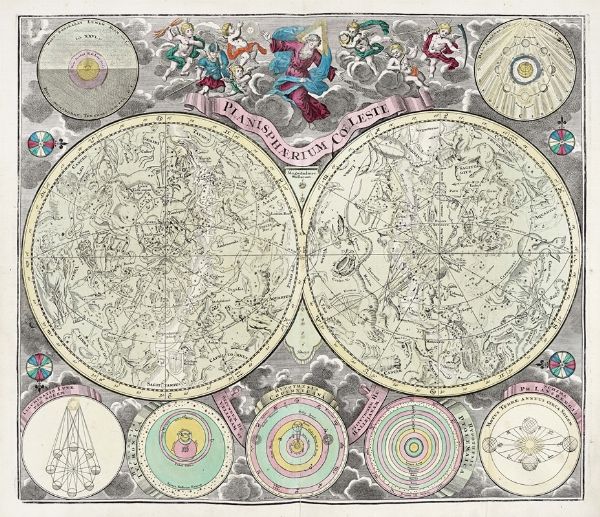GEORG MATTHUS SEUTTER : Planisphaerium  coeleste.  - Asta Arte Antica [Parte I] - Associazione Nazionale - Case d'Asta italiane