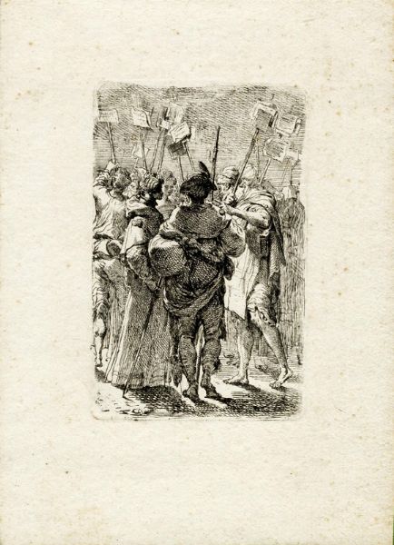 Gaetano Gandolfi : I pellegrini.  - Asta Arte Antica [Parte I] - Associazione Nazionale - Case d'Asta italiane