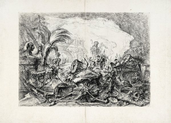 GIOVANNI BATTISTA PIRANESI : L'arco trionfale.  - Asta Arte Antica [Parte I] - Associazione Nazionale - Case d'Asta italiane