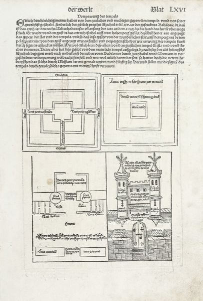 Hartmann Schedel : La Menorah e altre tavole di Judaica.  - Asta Arte Antica [Parte I] - Associazione Nazionale - Case d'Asta italiane
