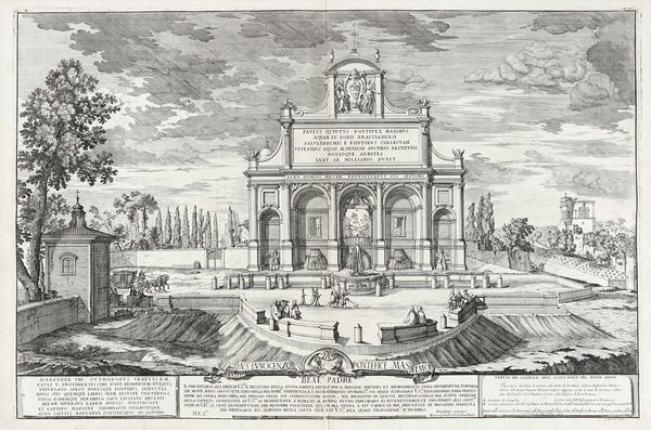 Alessandro Specchi : Veduta del Castello dell'Acqua Paola nel Monte Aureo.  - Asta Arte Antica [Parte I] - Associazione Nazionale - Case d'Asta italiane
