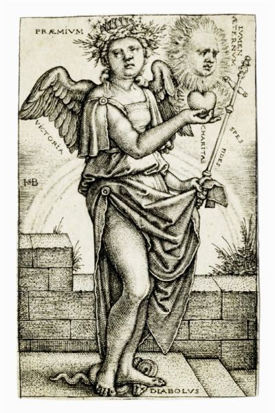 HANS SEBALD BEHAM : Allegoria della Cristianit.  - Asta Arte Antica [Parte I] - Associazione Nazionale - Case d'Asta italiane