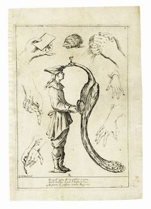 GIUSEPPE MARIA MITELLI : Alfabeto in sogno, esemplare per disegnare di Giuseppe M.a Mitelli Bolognese MDCLXXXIII.  - Asta Arte Antica [Parte I] - Associazione Nazionale - Case d'Asta italiane