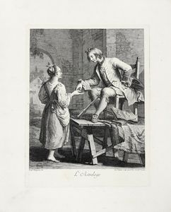 Giovanni Volpato : L'Astrologo / L'Orso, che balla / Concia Careghe.  - Asta Arte Antica [Parte I] - Associazione Nazionale - Case d'Asta italiane