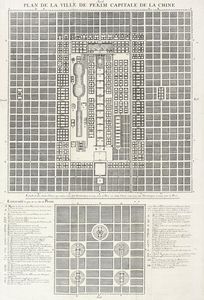 GABRIEL DE MAGALHAES (MAGAILLANS) - Beijing 1688 / Plan de la ville de Pekim capitale de la Chine.