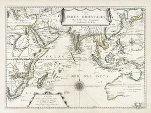 PIERRE DUVAL - Carte des Indes Orientales / par P. Du Val, Gographe Ordinaire du Roy.