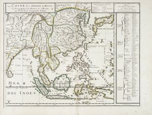 PIERRE DUVAL - La Chine avec l'Empire du Mogol, les Presqu-Isles et les isles de l'Asie.