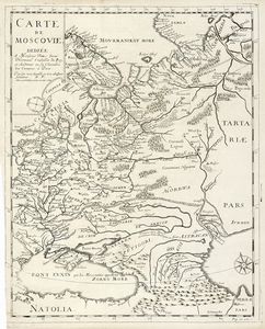 ADAM OLEARIUS (OEHLSCHLAEGER) - Carte de Moscovie.