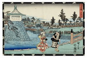 UTAGAWA HIROSHIGE I (AND? TOKUTAR?) - Ch?shingura Atto III (Sandanme).