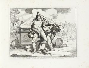 Bartolomeo Pinelli : L'Eneide di Virgilio Tradotta da Clemente Bondi / Inventata ed incisa all'acquaforte da / Bartolomeo Pinelli romano.  - Asta Arte Antica [Parte I] - Associazione Nazionale - Case d'Asta italiane