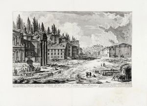 GIOVANNI BATTISTA PIRANESI - Veduta del Sito, ov'era l'antico Foro Romano.