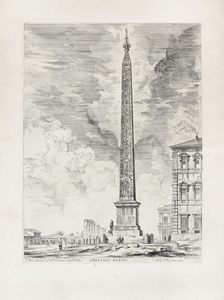 GIOVANNI BATTISTA PIRANESI - Obelisco egizio.