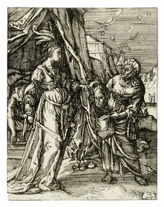 CHRISTOFFEL VAN SICHEM - Giuditta con la testa di Oloferne.