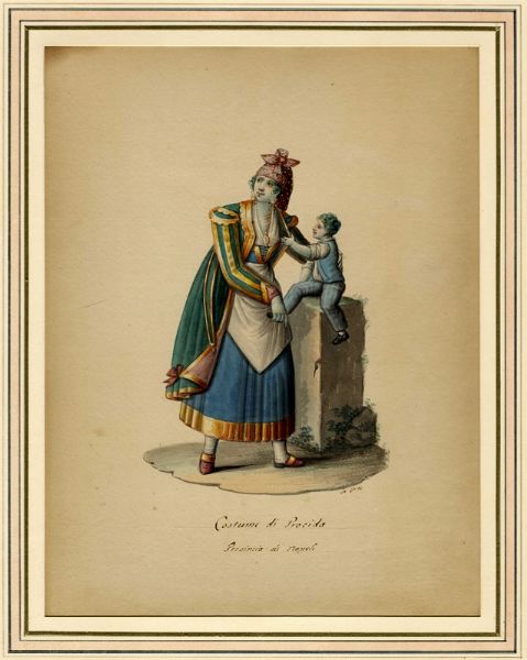 MICHELA DE VITO : Lotto composto di 5 disegni di costumi popolari napoletani.  - Asta Arte Moderna e Contemporanea [Parte II] - Associazione Nazionale - Case d'Asta italiane