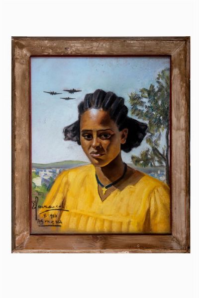 FARACIOCCHI E. : Deborah. Ritratto di giovane eritrea.  - Asta Arte Moderna e Contemporanea [Parte II] - Associazione Nazionale - Case d'Asta italiane