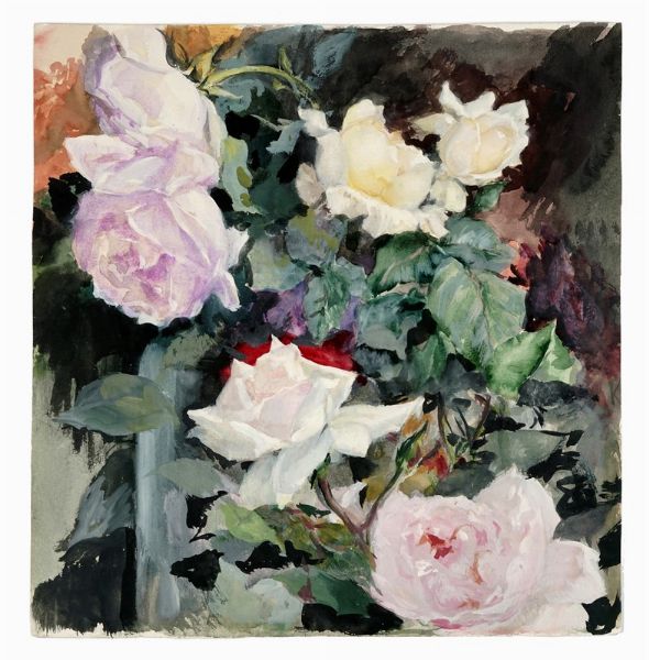 MARIANO FORTUNY Y MADRAZO : Rose.  - Asta Arte Moderna e Contemporanea [Parte II] - Associazione Nazionale - Case d'Asta italiane