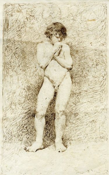 MARIANO FORTUNY Y MARSAL : Nudo maschile.  - Asta Arte Moderna e Contemporanea [Parte II] - Associazione Nazionale - Case d'Asta italiane