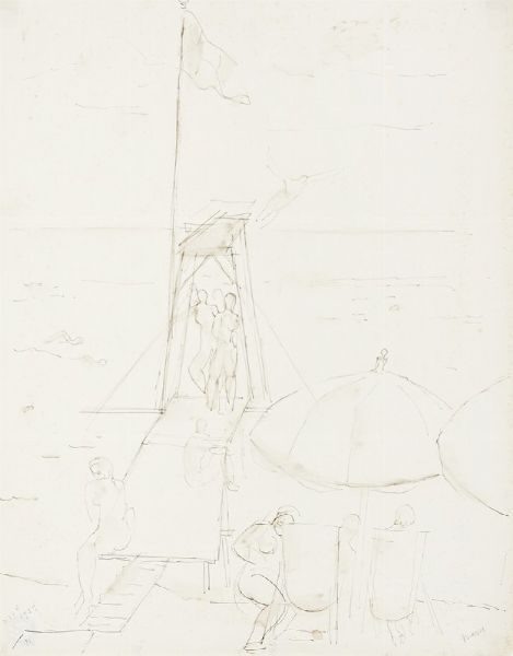 Moses Levy : Il trampolino.  - Asta Arte Moderna e Contemporanea [Parte II] - Associazione Nazionale - Case d'Asta italiane