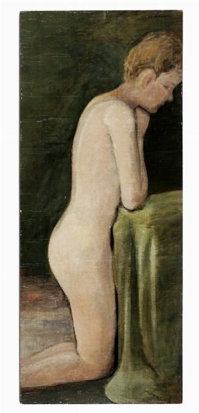 Cesare Maggi : Studio di nudo.  - Asta Arte Moderna e Contemporanea [Parte II] - Associazione Nazionale - Case d'Asta italiane